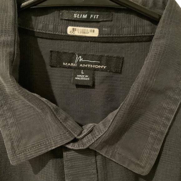 Marc Anthony Charcoal Slim Fit Shirt YOU PICK DEAL 3 LONG SLEEVE Shirts for 25.0 - Picture 1 of 2